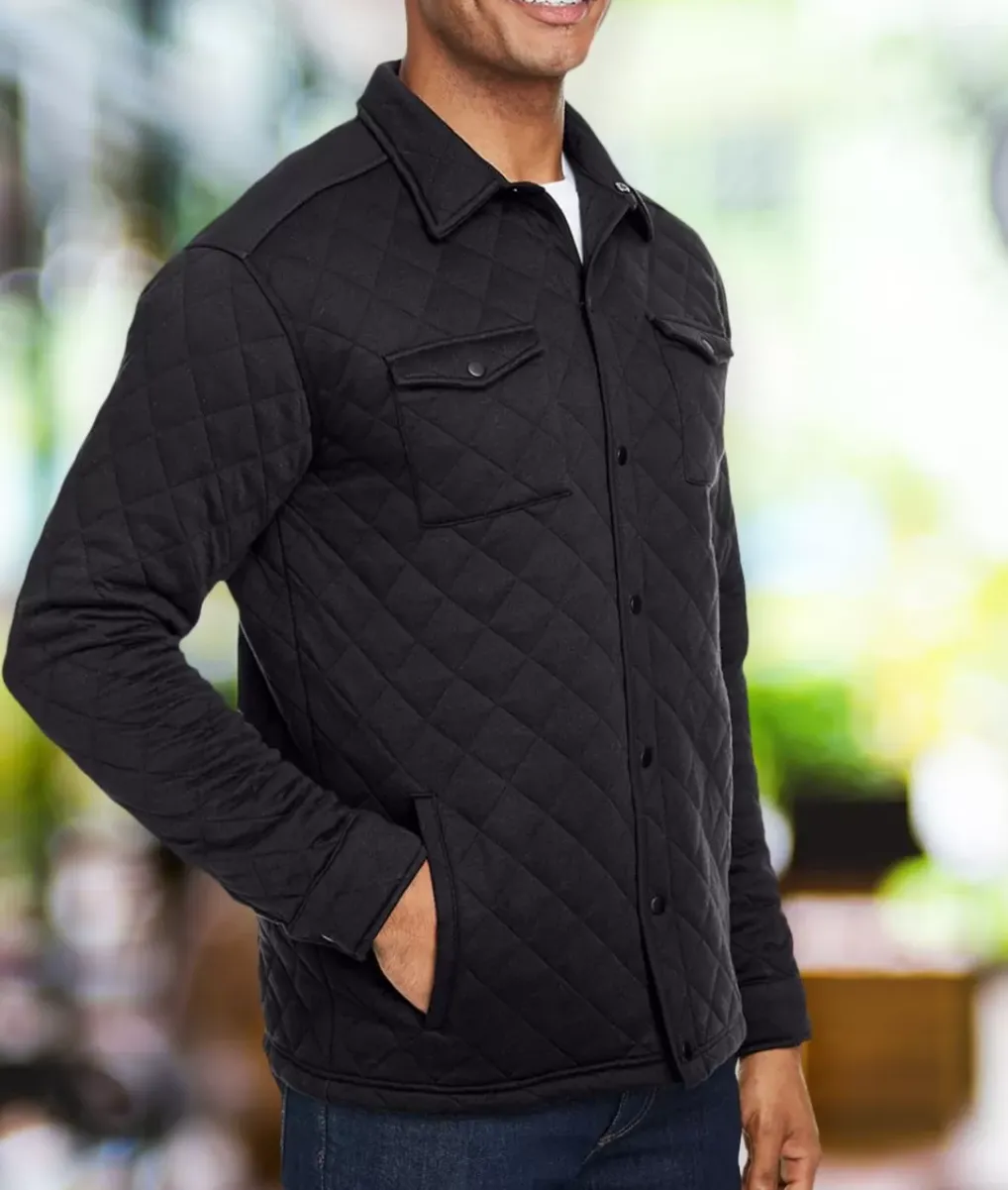 Best Nayked Apparel Men'S Ridiculously Soft Quilted Shirt Jacket