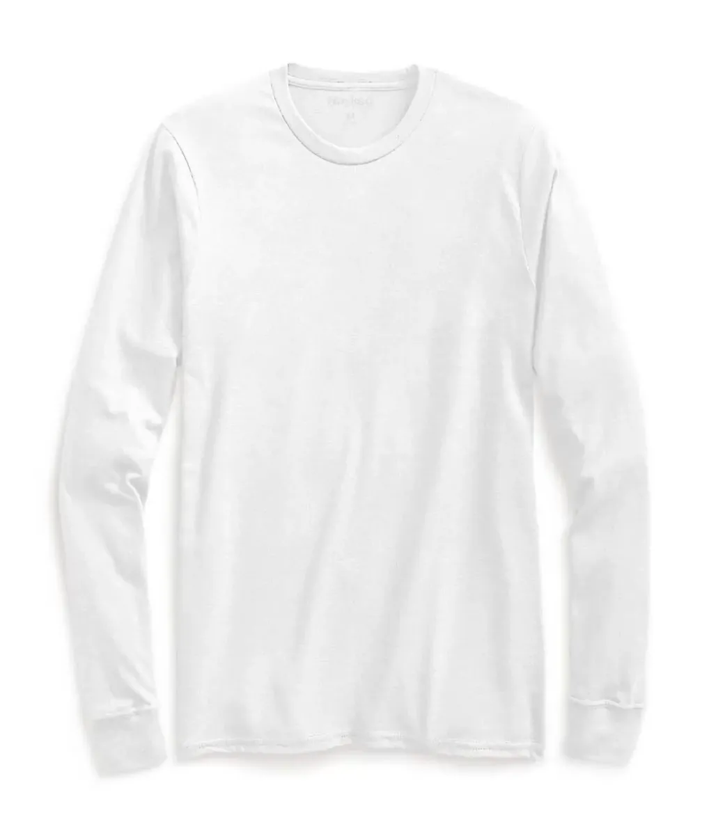 Best Nayked Apparel Men'S Ridiculously Soft Recycled Lightweight Long Sleeve T-Shirt