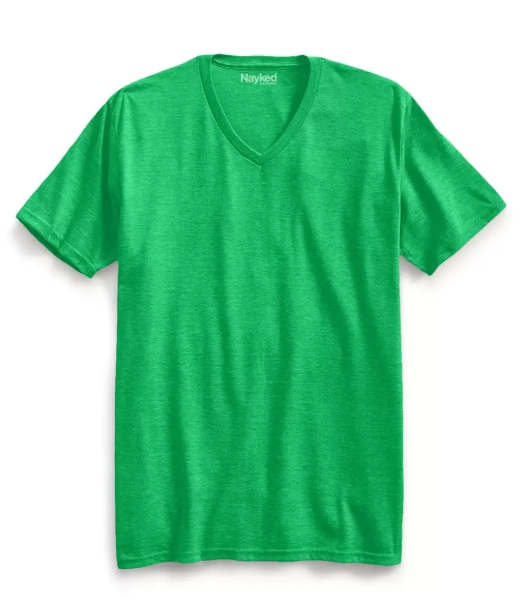 Online Nayked Apparel Men'S Ridiculously Soft Recycled Lightweight V-Neck T-Shirt