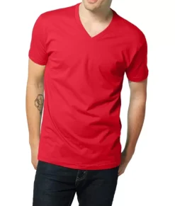 Online Nayked Apparel Men'S Ridiculously Soft Short Sleeve V-Neck 100% Cotton Shirt | Discontinued Colors