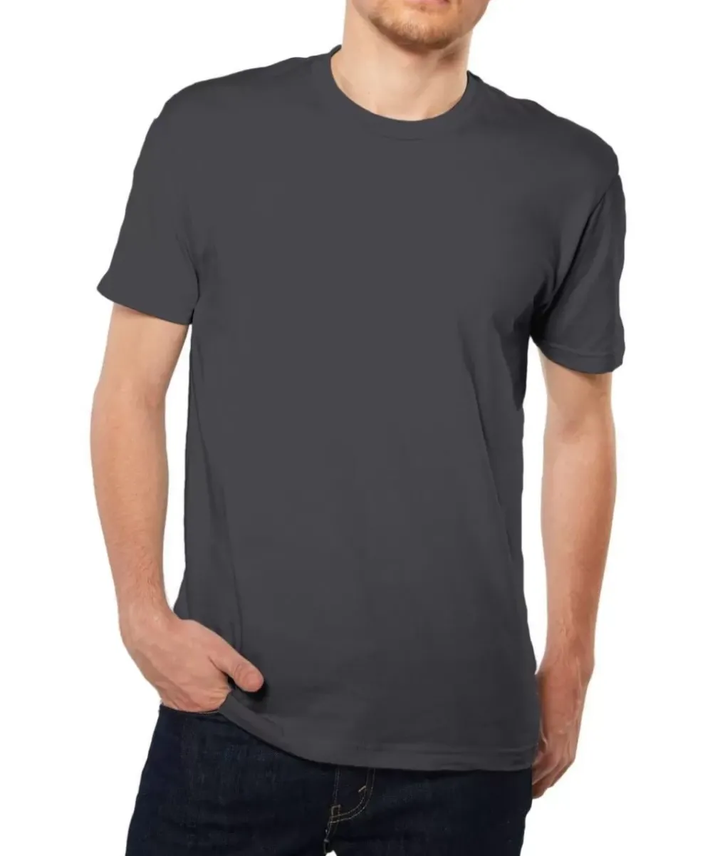 Online Nayked Apparel Men'S Ridiculously Soft Short Sleeve Crew Neck 100% Cotton T-Shirt | Classic