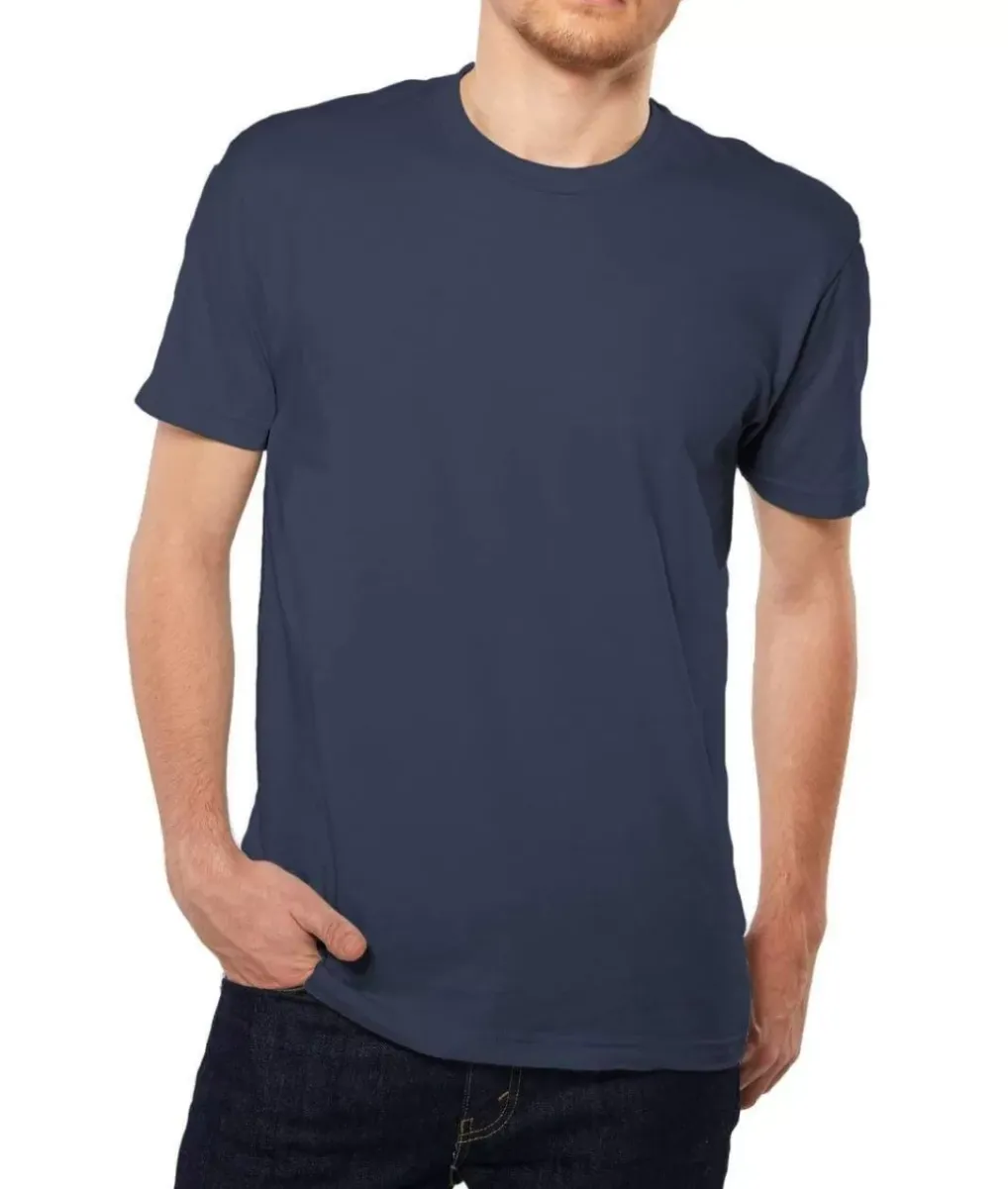 Online Nayked Apparel Men'S Ridiculously Soft Short Sleeve Crew Neck 100% Cotton T-Shirt | Classic
