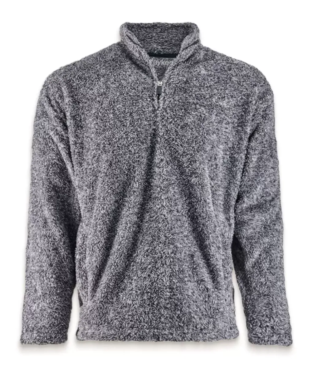 New Nayked Apparel Men'S Ridiculously Soft Shag Sherpa Quarter-Zip Pullover