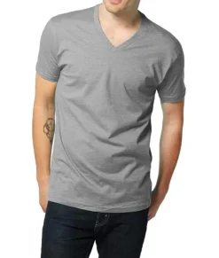 Sale Nayked Apparel Men'S Ridiculously Soft Short Sleeve V-Neck 100% Cotton Shirt