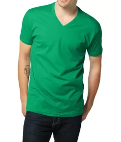 Discount Nayked Apparel Men'S Ridiculously Soft Short Sleeve V-Neck 100% Cotton Shirt | Discontinued Colors