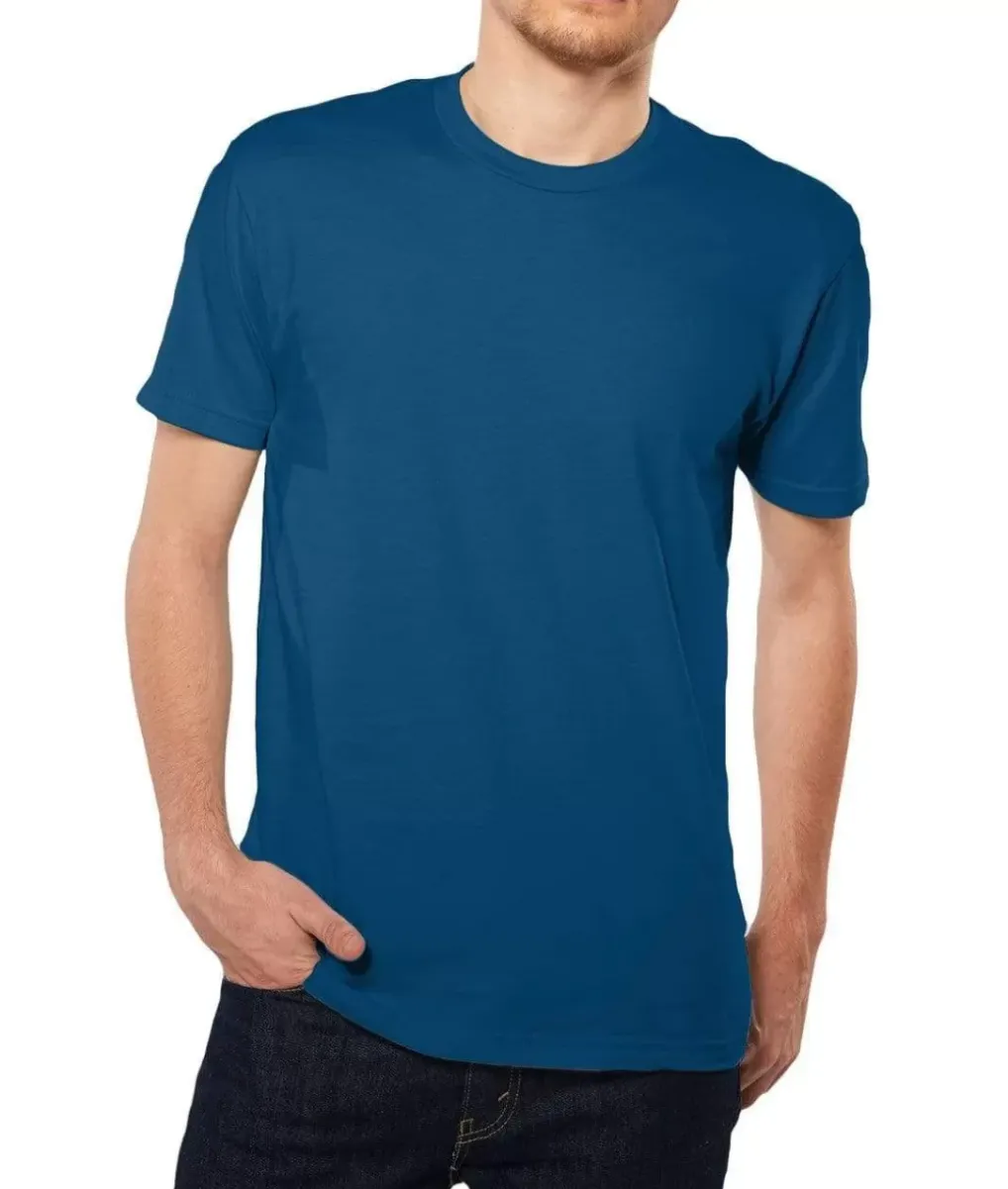 New Nayked Apparel Men'S Ridiculously Soft Short Sleeve Crew Neck 100% Cotton T-Shirt | Classic