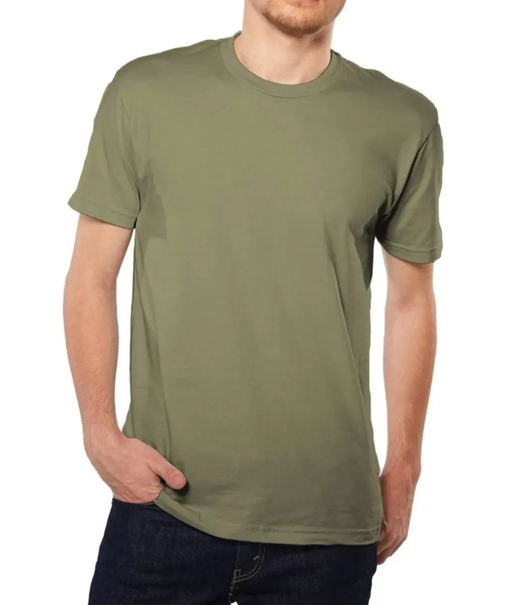 New Nayked Apparel Men'S Ridiculously Soft Short Sleeve Crew Neck 100% Cotton T-Shirt | Classic