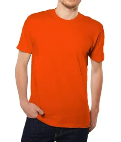 New Nayked Apparel Men'S Ridiculously Soft Short Sleeve Crew Neck 100% Cotton T-Shirt | Classic
