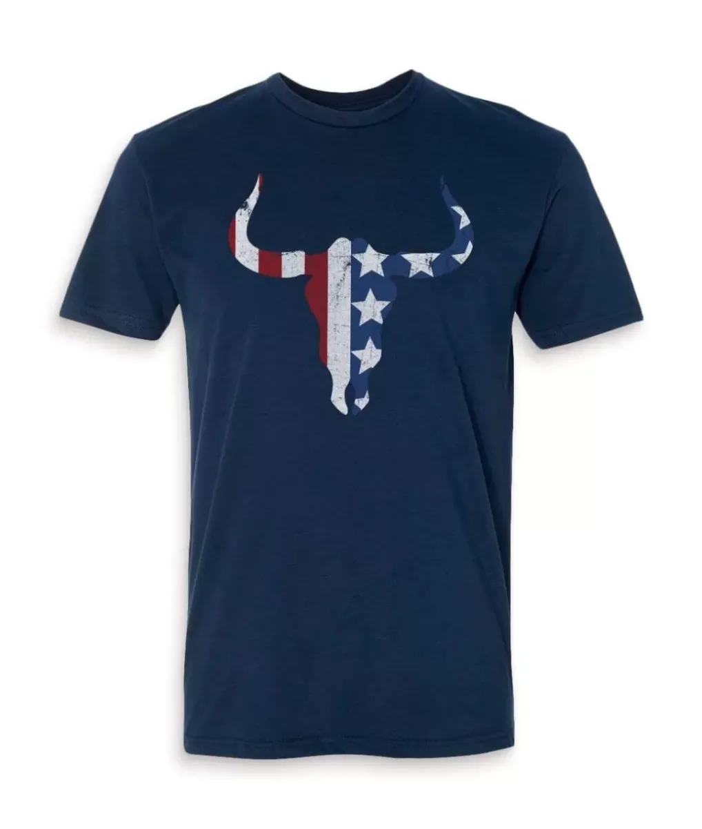 Clearance Nayked Apparel Men'S Ridiculously Soft Sueded Graphic Tee | Bull