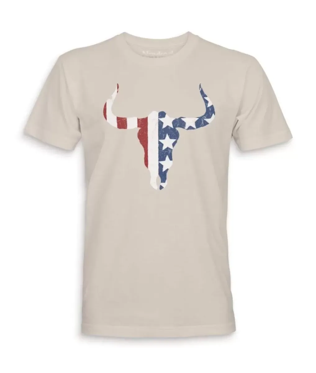 Clearance Nayked Apparel Men'S Ridiculously Soft Sueded Graphic Tee | Bull