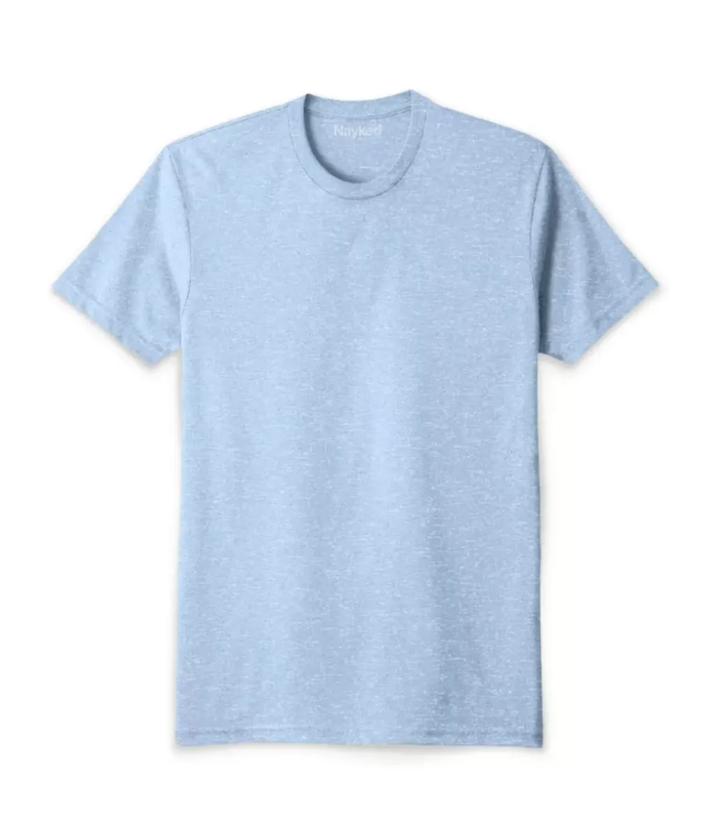 Outlet Nayked Apparel Men'S Ridiculously Soft Sueded Snow Heathered T-Shirt