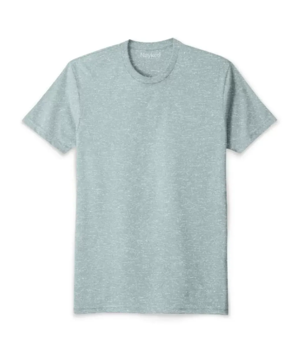 Outlet Nayked Apparel Men'S Ridiculously Soft Sueded Snow Heathered T-Shirt