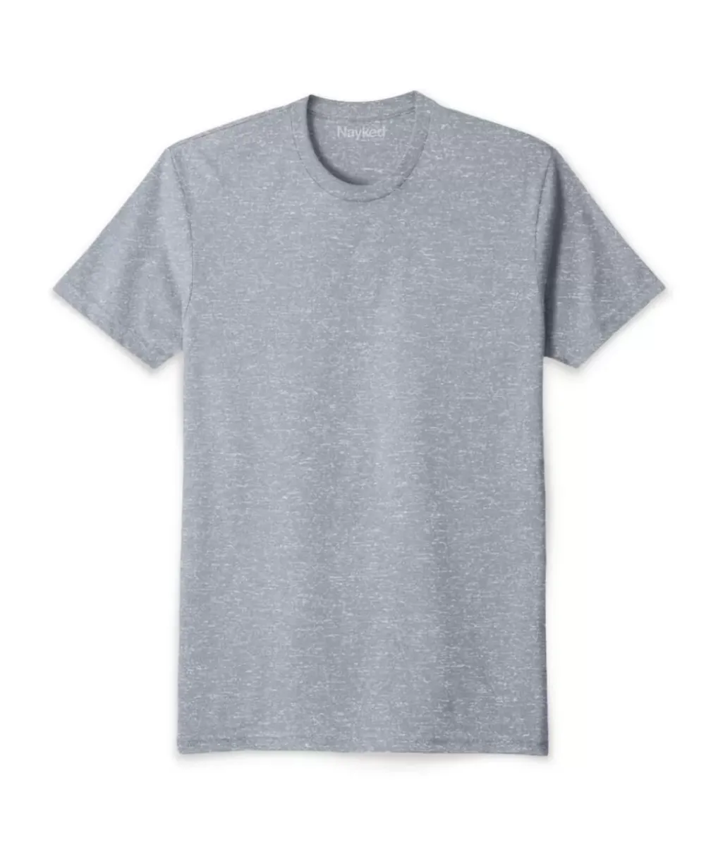 Outlet Nayked Apparel Men'S Ridiculously Soft Sueded Snow Heathered T-Shirt