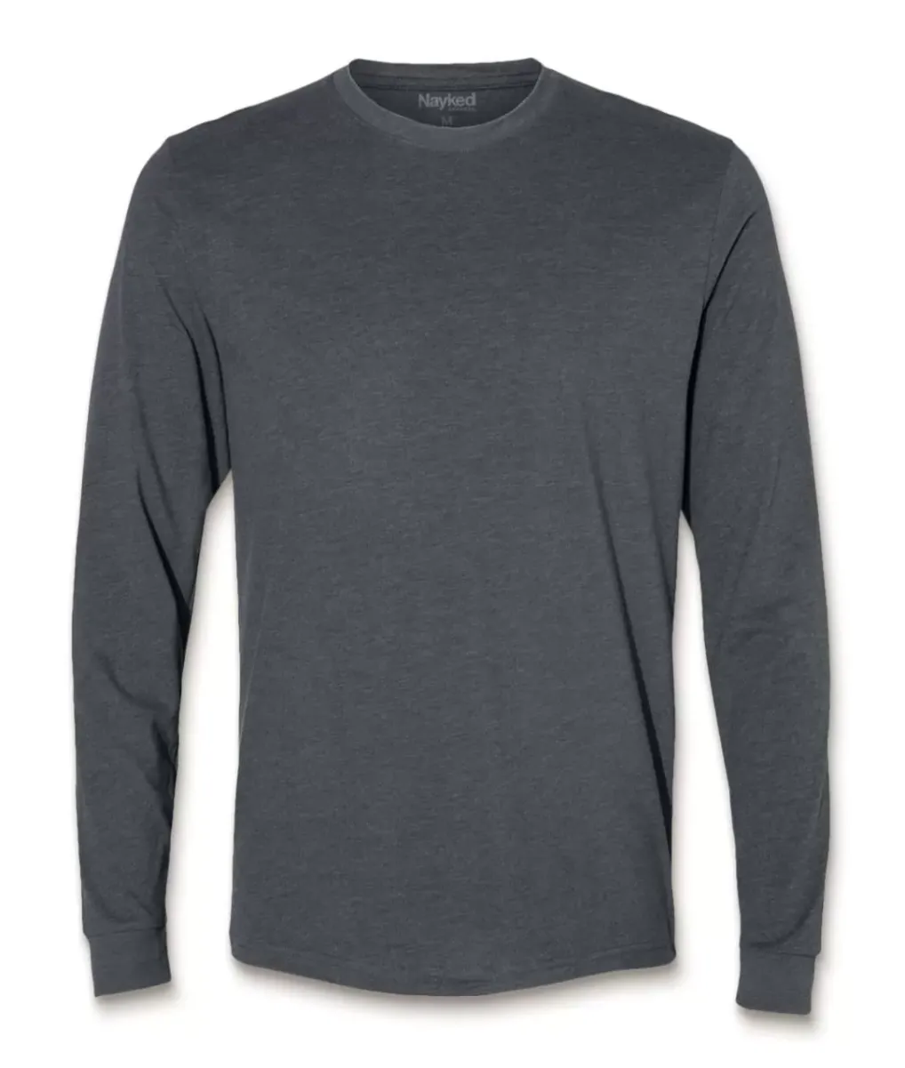 Discount Nayked Apparel Men'S Ridiculously Soft Sueded Long Sleeve T-Shirt