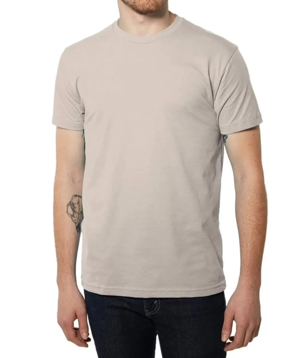 Fashion Nayked Apparel Men'S Ridiculously Soft Sueded Crew T-Shirt | Classic