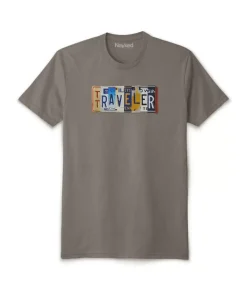Clearance Nayked Apparel Men'S Ridiculously Soft Sueded Graphic Tee | Traveler