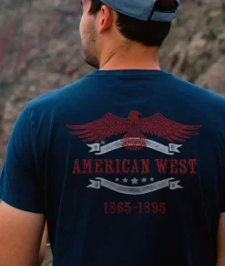 Discount Nayked Apparel Men'S Ridiculously Soft Sueded Graphic Tee | American West