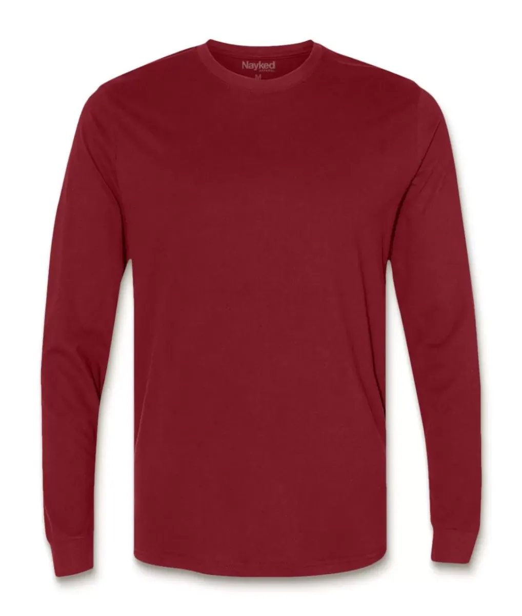 Sale Nayked Apparel Men'S Ridiculously Soft Sueded Long Sleeve T-Shirt