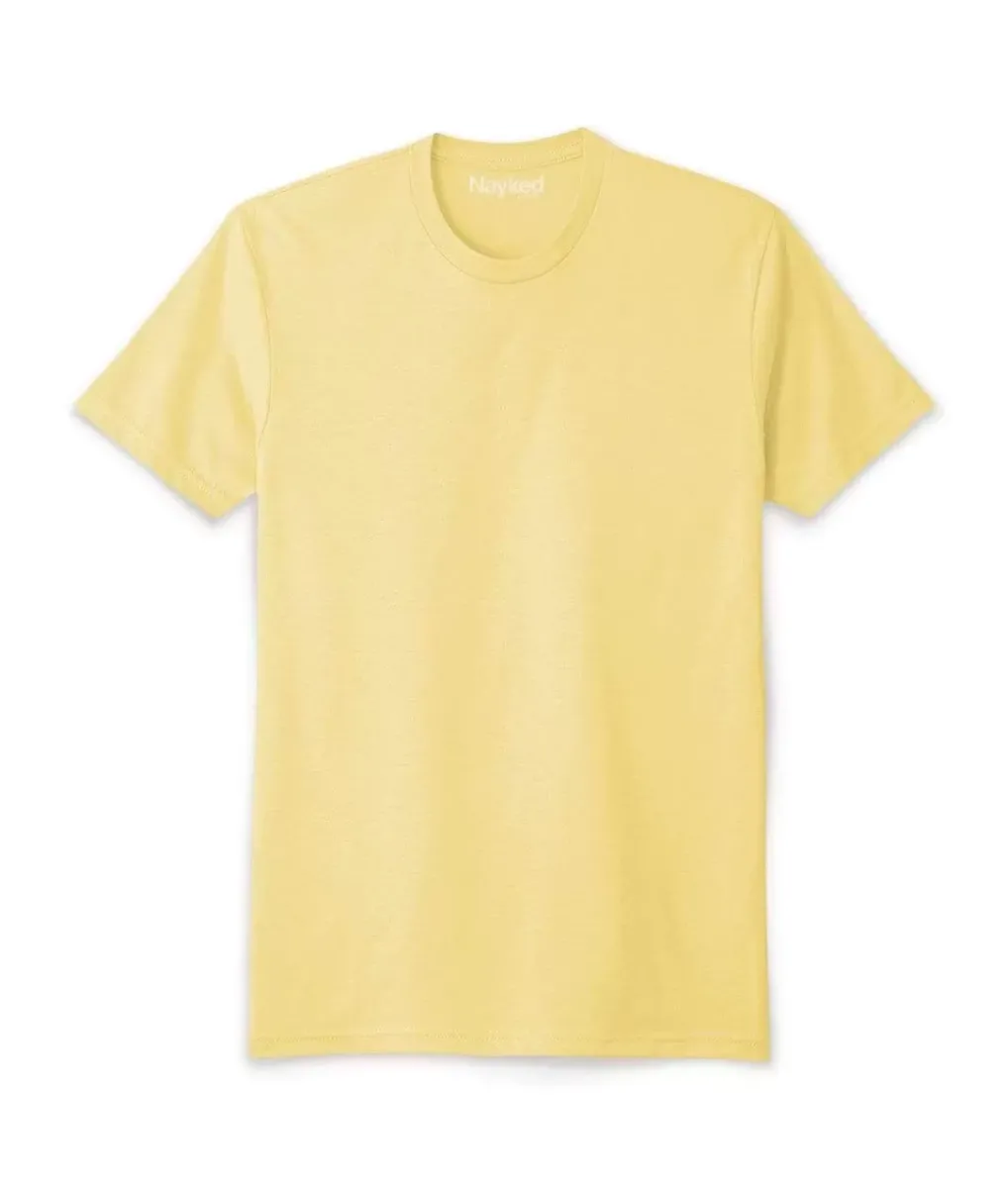 Online Nayked Apparel Men'S Ridiculously Soft Sueded Crew T-Shirt | New Arrival Colors