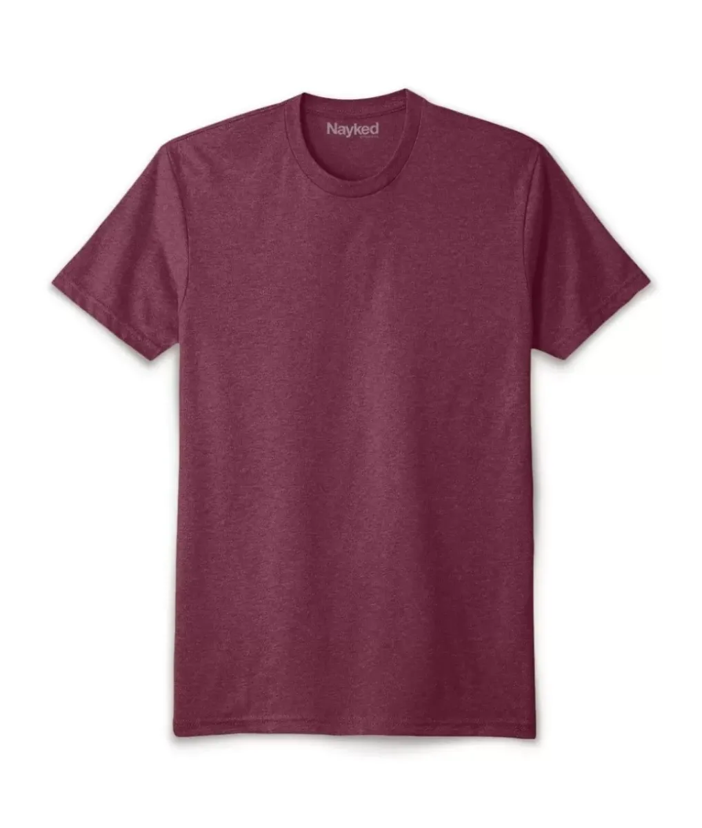 Online Nayked Apparel Men'S Ridiculously Soft Sueded Crew T-Shirt | New Arrival Colors