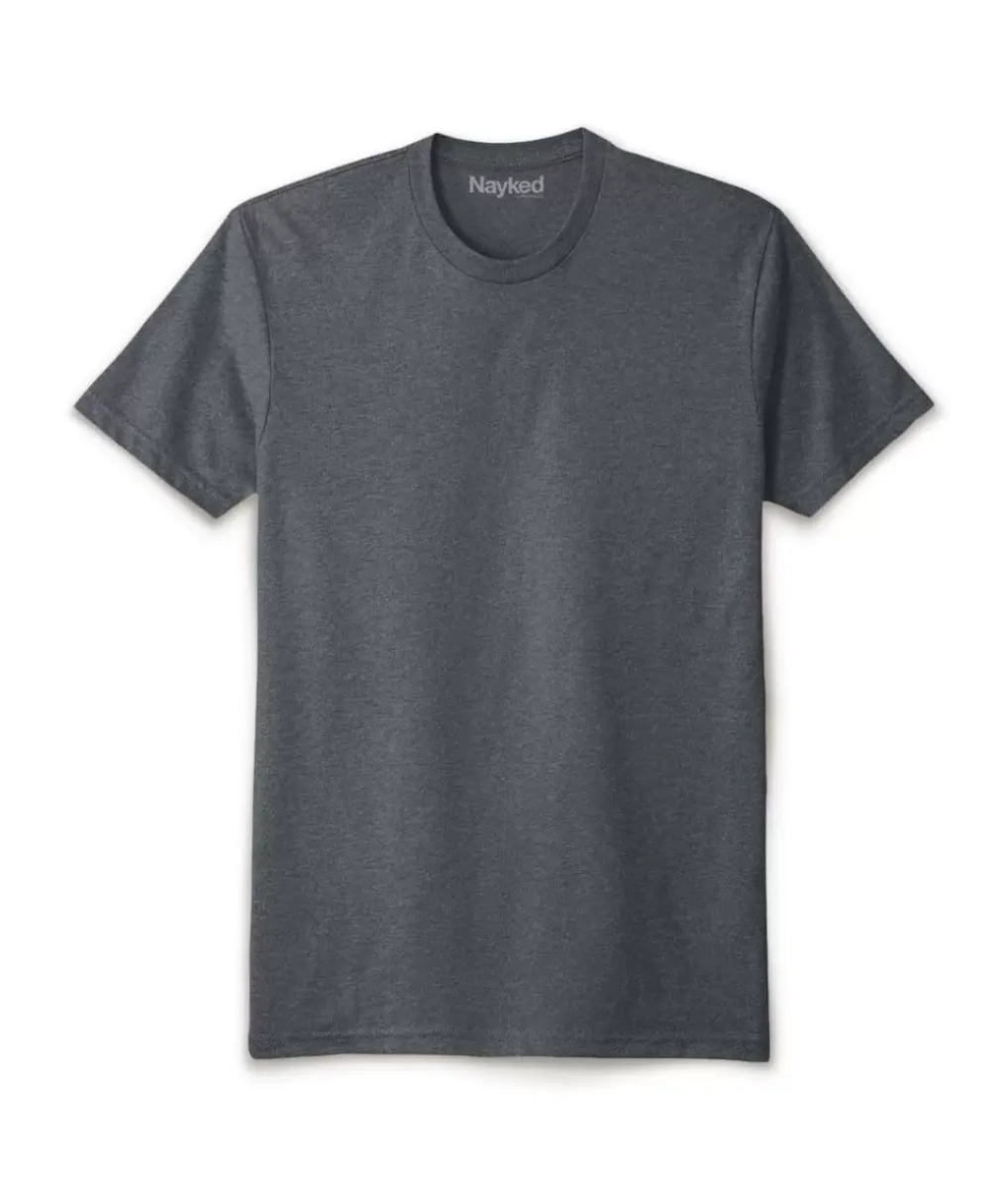 Online Nayked Apparel Men'S Ridiculously Soft Sueded Crew T-Shirt | New Arrival Colors