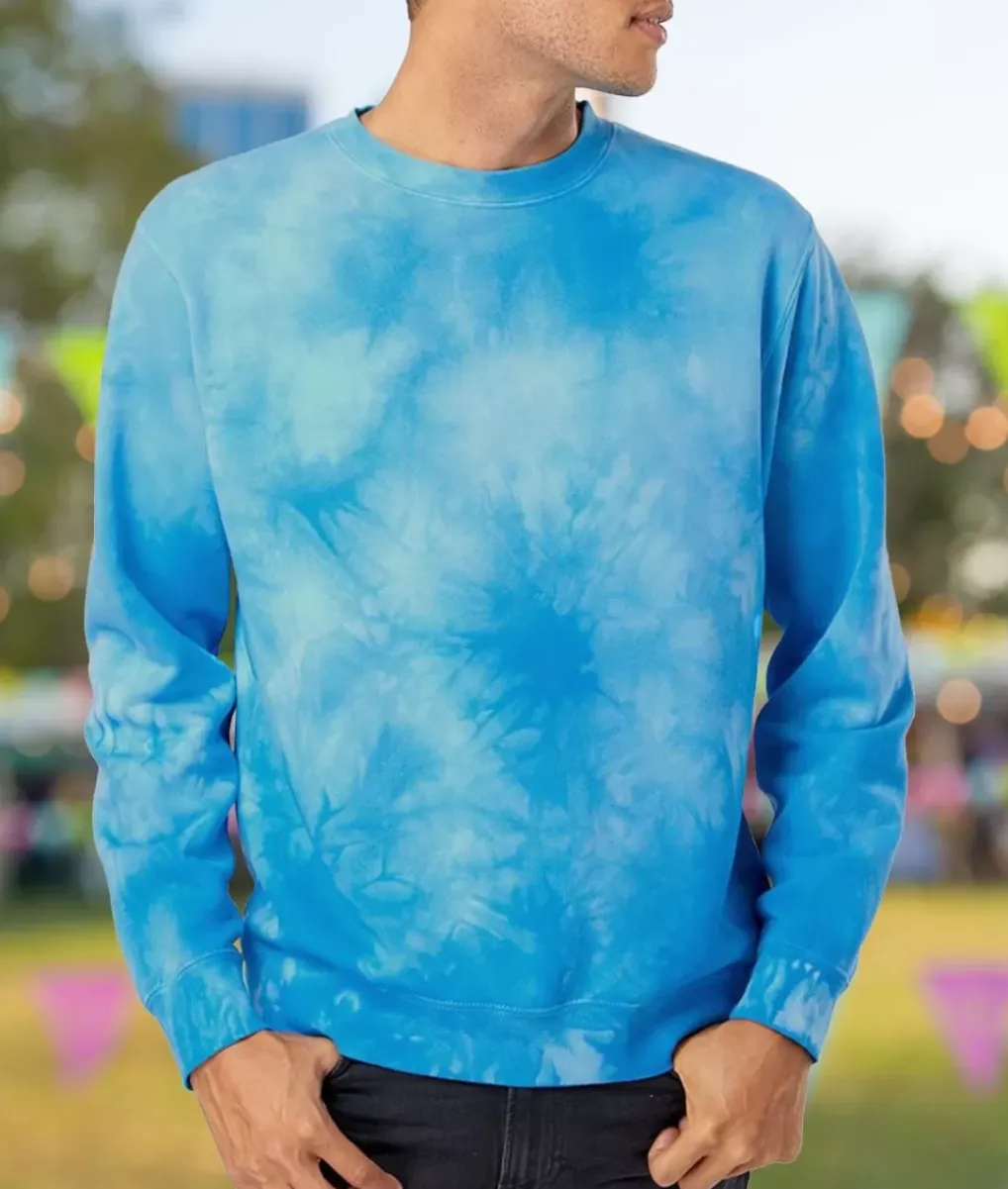 Best Nayked Apparel Men'S Ridiculously Soft Tie-Dyed Pullover Sweatshirt