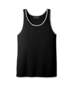 Online Nayked Apparel Men'S Ridiculously Soft Two-Tone Lightweight Tank Top