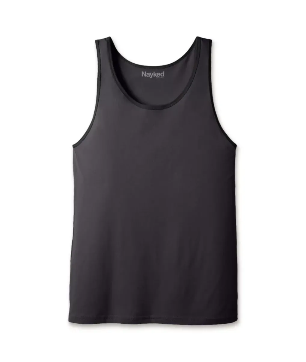 Clearance Nayked Apparel Men'S Ridiculously Soft Two-Tone Lightweight Tank Top