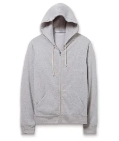 New Nayked Apparel Men'S Ridiculously Soft Vintage Recycled Fleece Full-Zip Hoodie