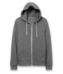 Hot Nayked Apparel Men'S Ridiculously Soft Vintage Recycled Fleece Full-Zip Hoodie