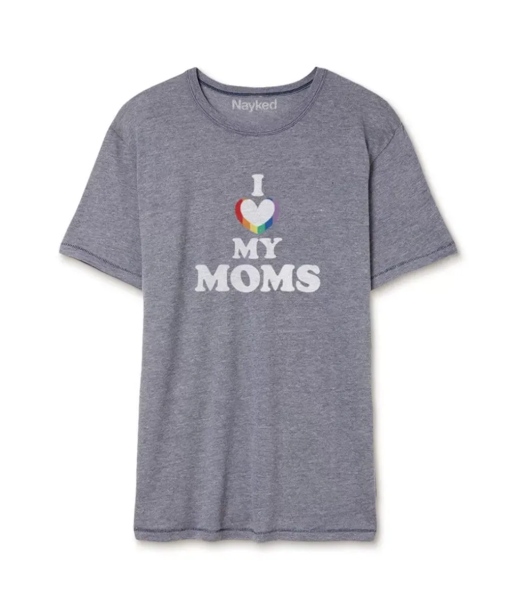 Clearance Nayked Apparel Men'S Ridiculously Soft Vintage Graphic T-Shirt | I Love My Moms