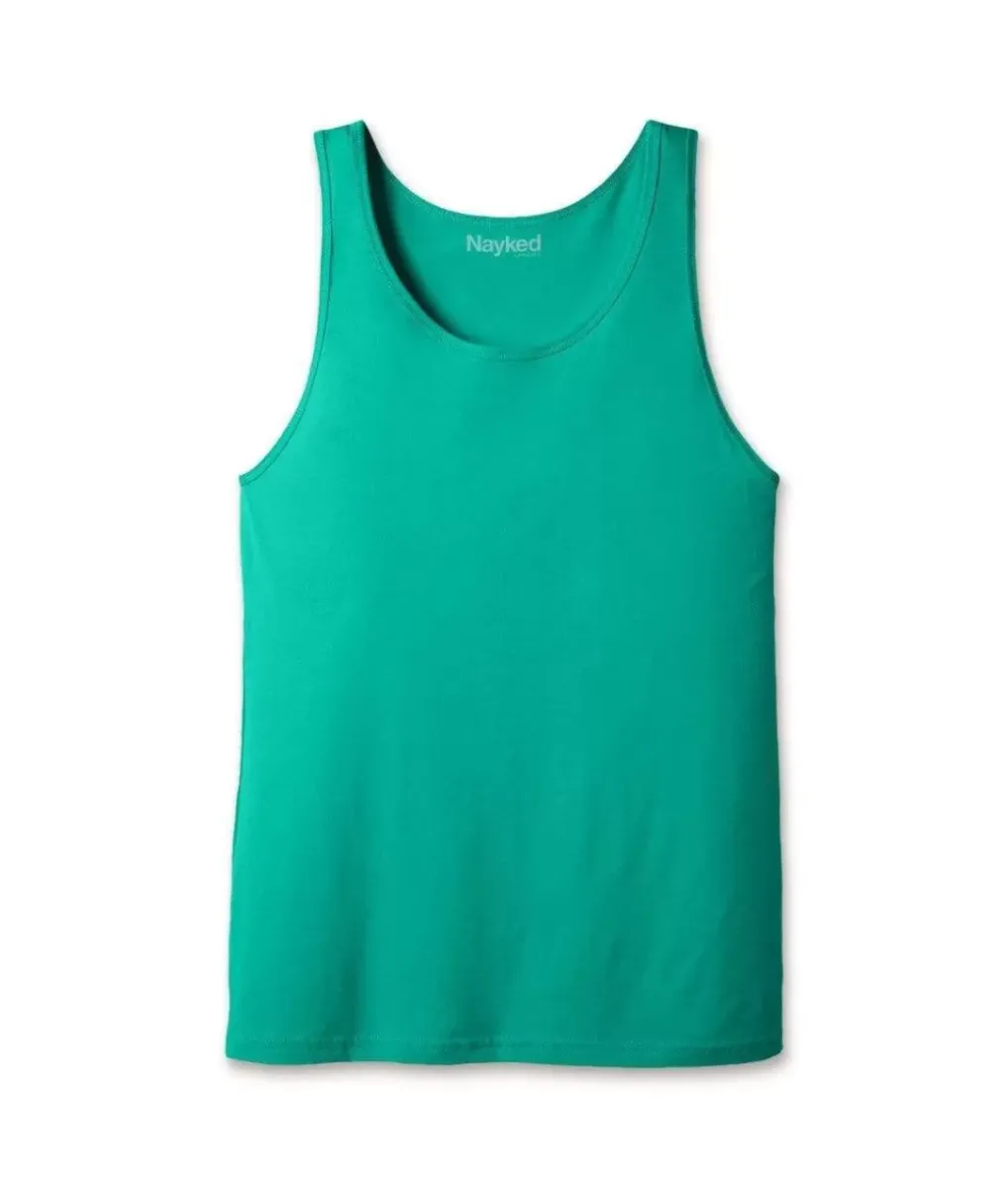 Fashion Nayked Apparel Men'S Soft 100% Cotton Lightweight Tank Top