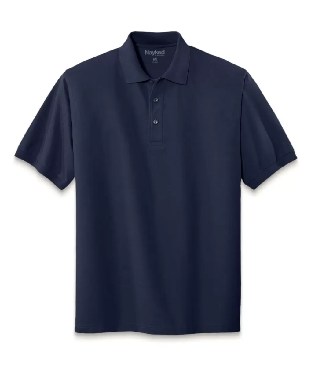 Online Nayked Apparel Men'S Soft Big Pique Polo Shirt