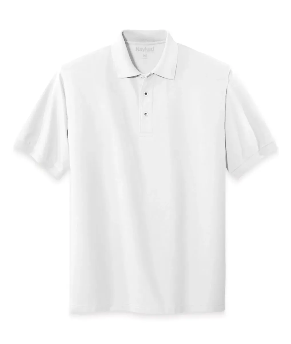 Online Nayked Apparel Men'S Soft Big Pique Polo Shirt