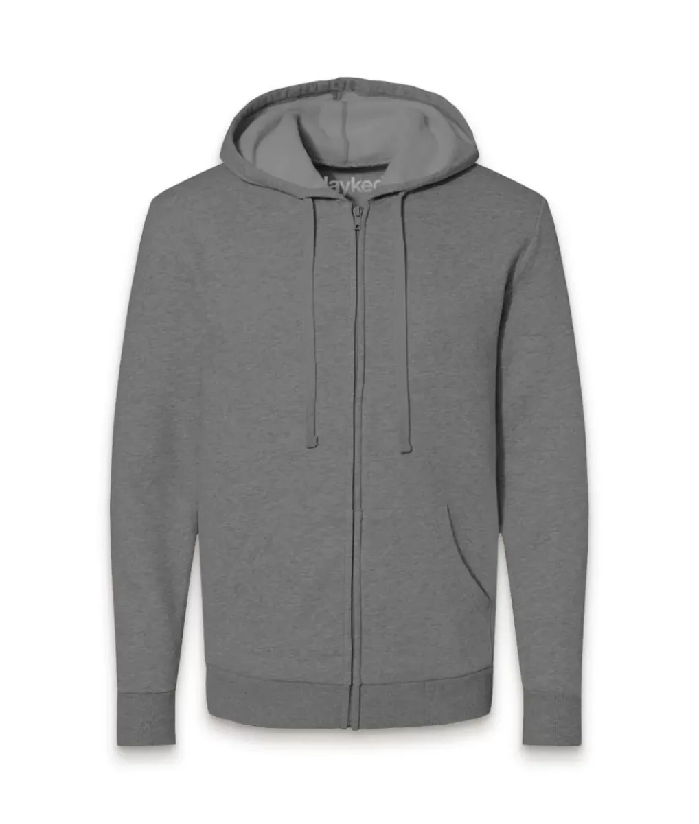 Sale Nayked Apparel Men'S Soft Eco Friendly Full Zip Hoodie