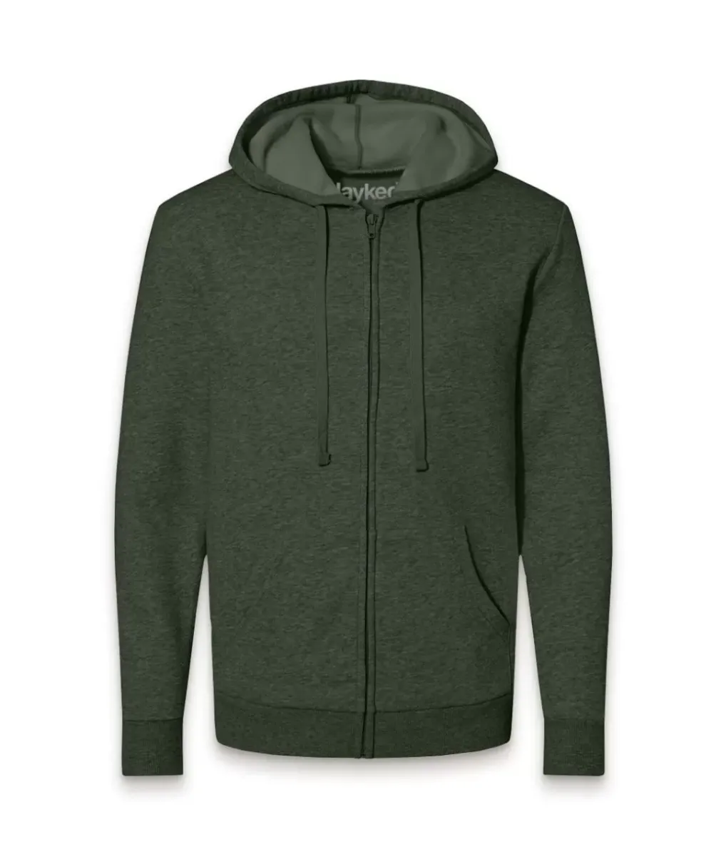 Sale Nayked Apparel Men'S Soft Eco Friendly Full Zip Hoodie