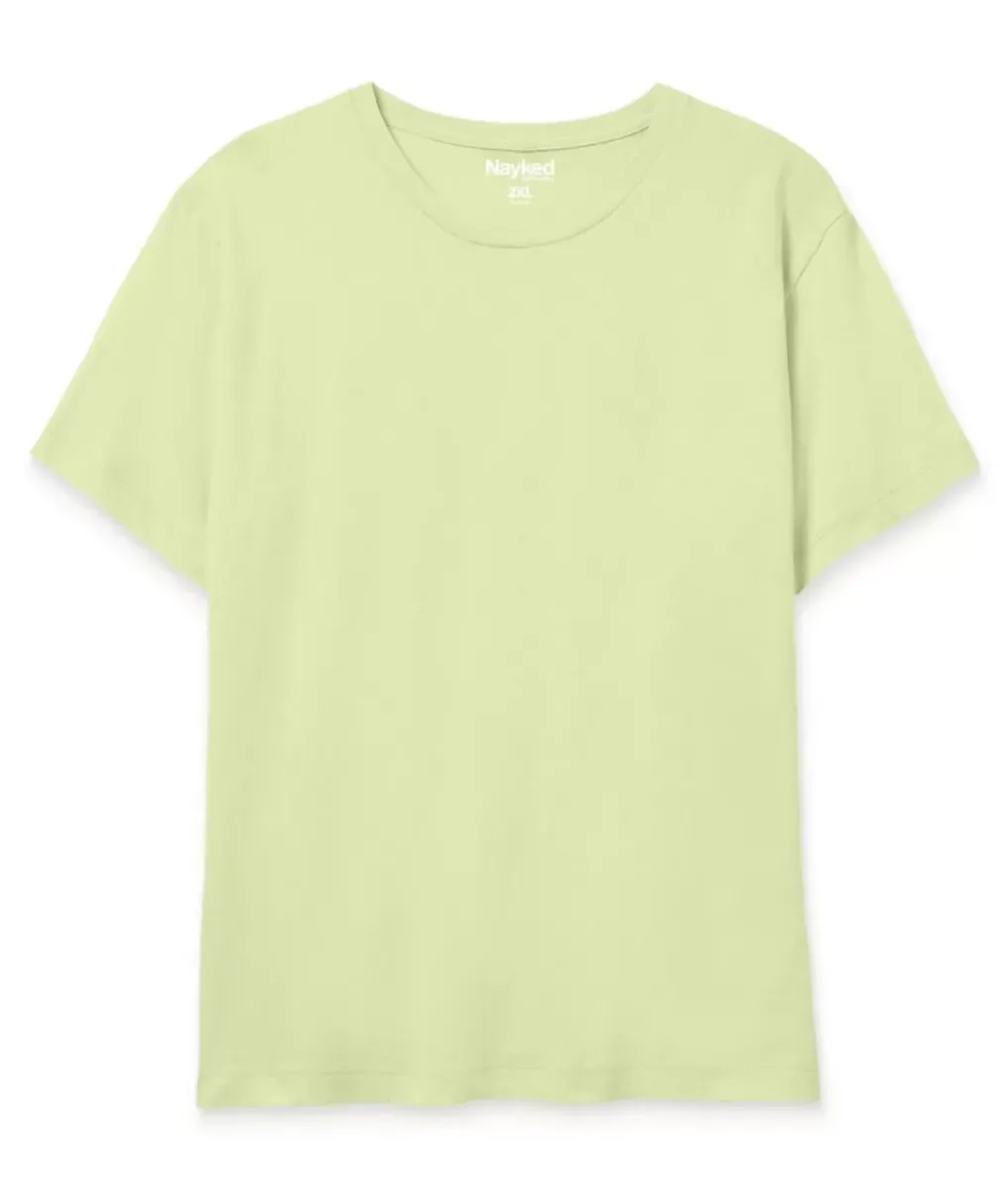 Online Nayked Apparel Men'S Soft Garment Washed Big 100% Cotton Short Sleeve T-Shirt