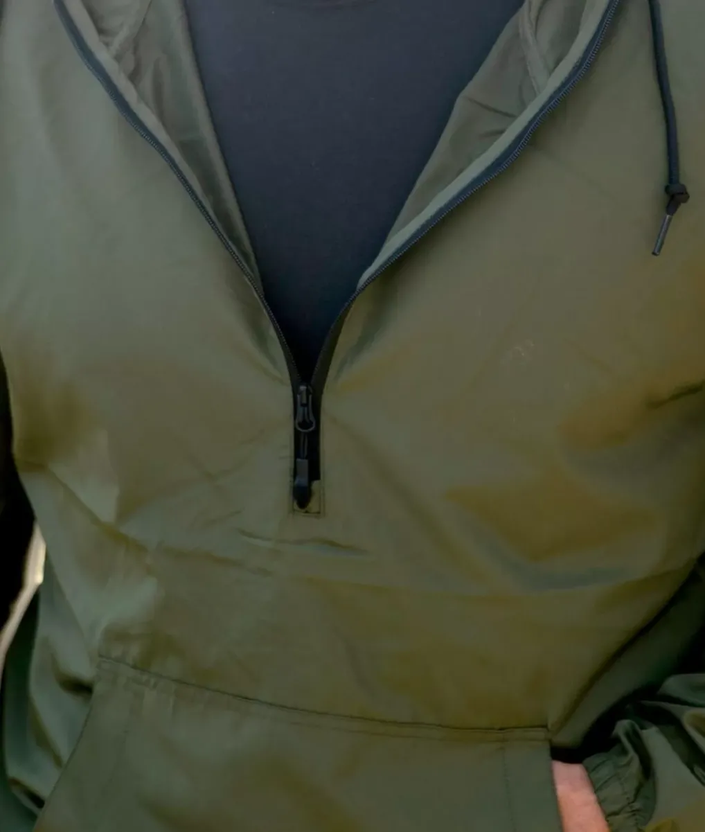 Sale Nayked Apparel Men'S Soft Lightweight Half-Zip Pullover Windbreaker Anorak