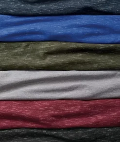 Discount Nayked Apparel Men'S Soft Lightweight Marled Crew Neck T-Shirt