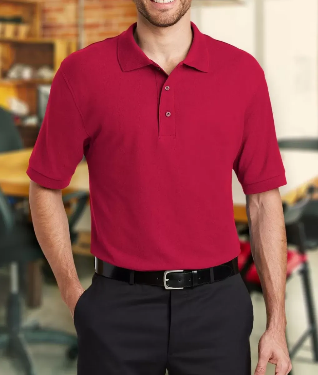 New Nayked Apparel Men'S Soft Pique Polo Shirt