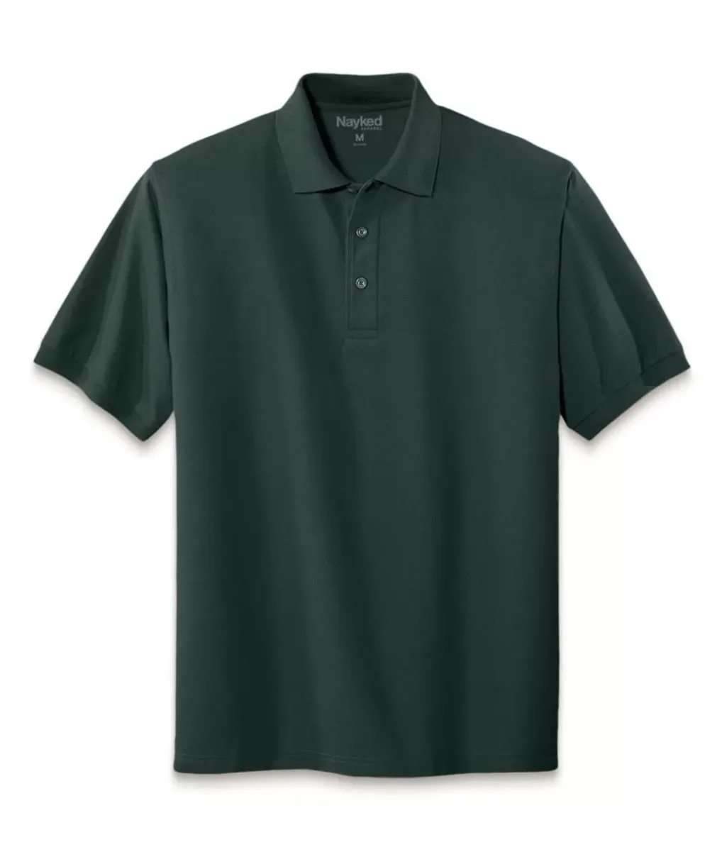 New Nayked Apparel Men'S Soft Pique Polo Shirt