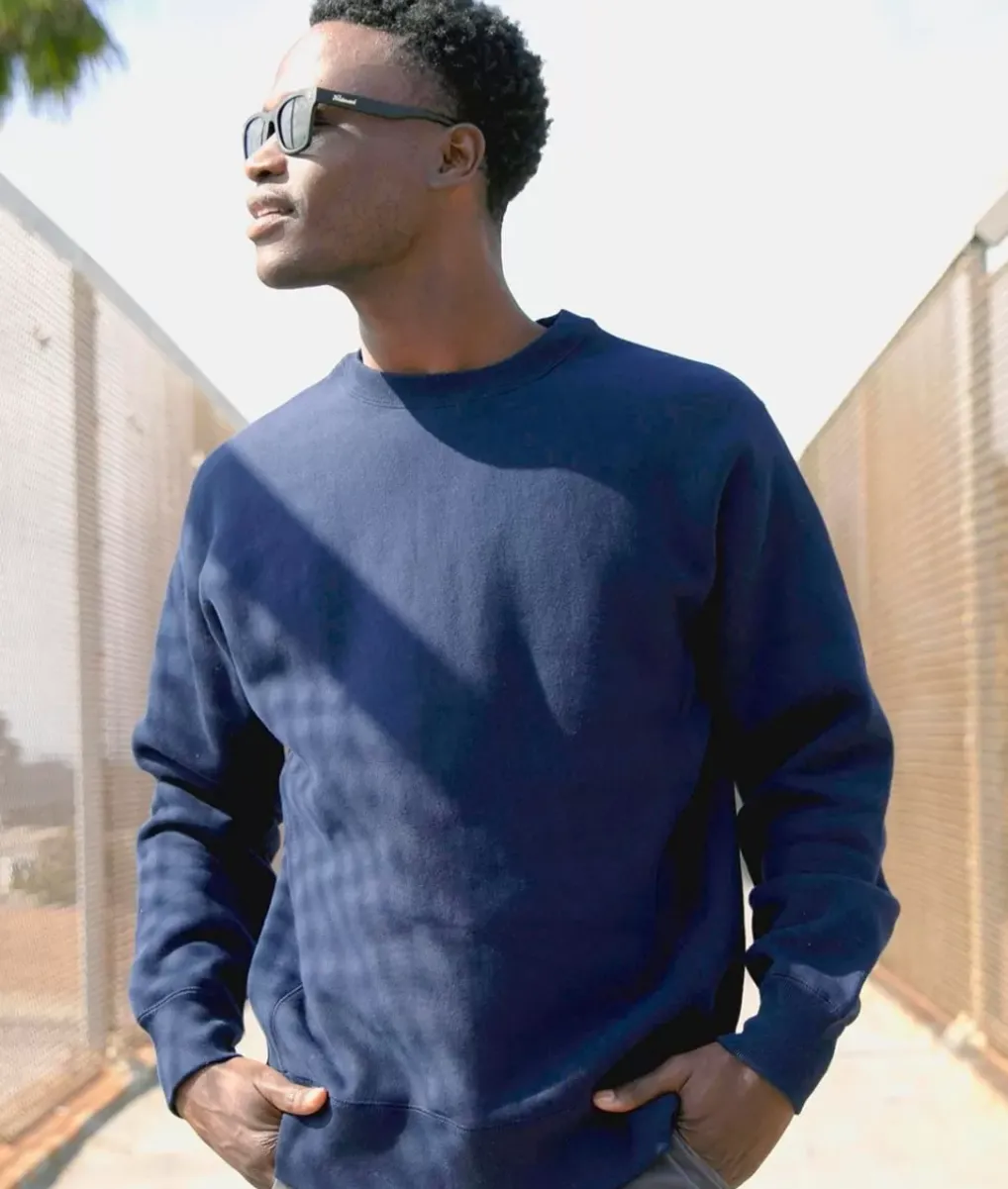 New Nayked Apparel Men'S Soft Premium Heavyweight Cross-Grain Sweatshirt