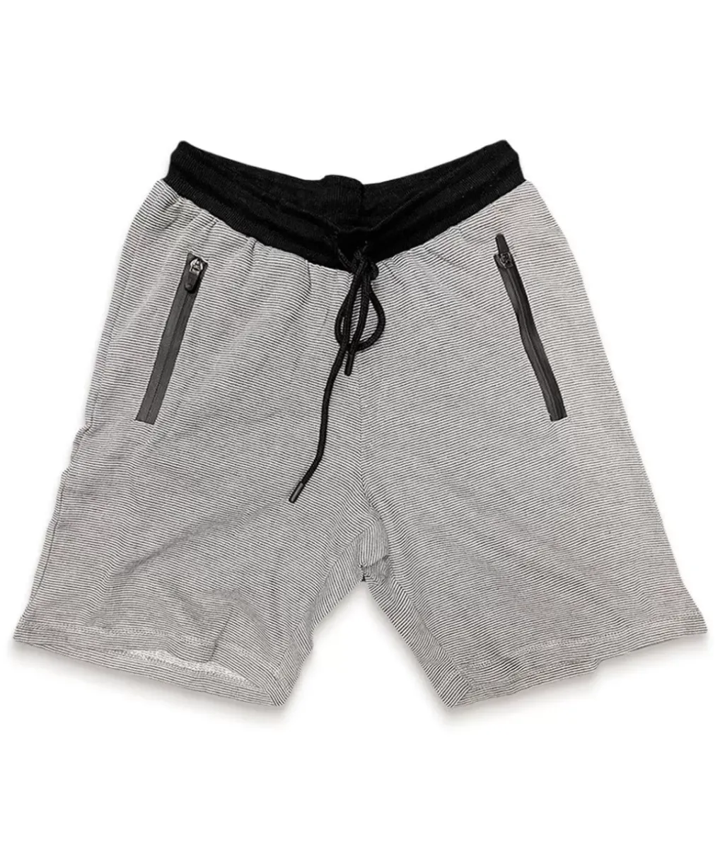 Clearance Nayked Apparel Men'S Soft Striped Fleece Shorts/Discontinued