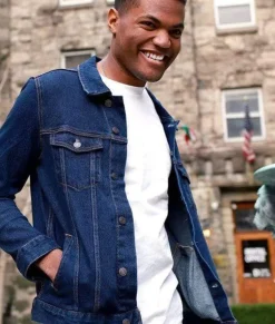 Online Nayked Apparel Men'S Soft Vintage Denim Jacket