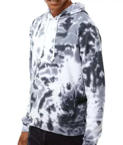 Clearance Nayked Apparel Men'S Soft Washed Tie Dye Fleece Hoodie