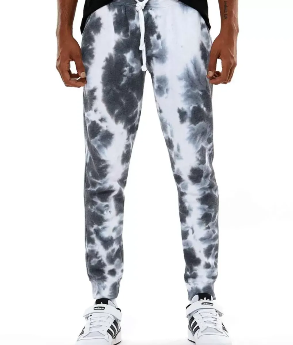 Best Nayked Apparel Men'S Soft Washed Tie Dye Fleece Joggers