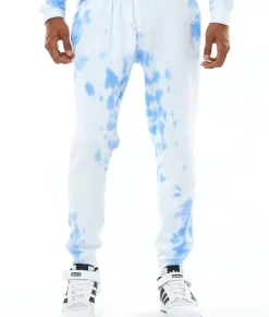 Best Nayked Apparel Men'S Soft Washed Tie Dye Fleece Joggers