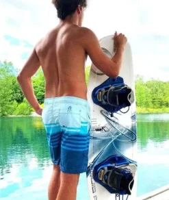 Hot Nayked Apparel Men'S Stripe Volley Swim Short/Discontinued