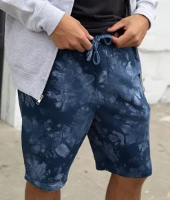 Hot Nayked Apparel Men'S Tie Dye Fleece Shorts