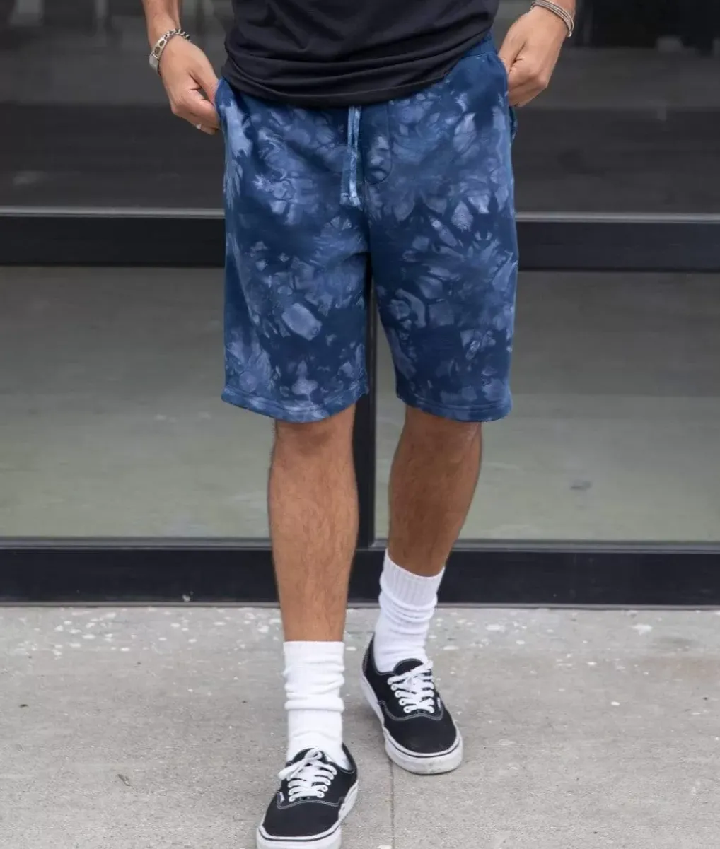 Hot Nayked Apparel Men'S Tie Dye Fleece Shorts